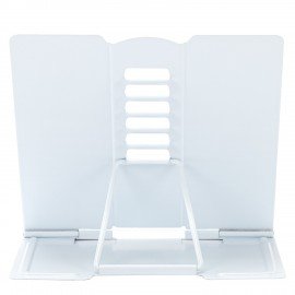 Подставка для книг и учебников BRAUBERG KIDS mini "White", регулируемый угол наклона, металлическая, 238973