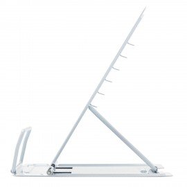 Подставка для книг и учебников BRAUBERG KIDS mini "White", регулируемый угол наклона, металлическая, 238973