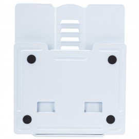 Подставка для книг и учебников BRAUBERG KIDS mini "White", регулируемый угол наклона, металлическая, 238973