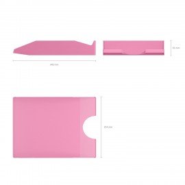 Лоток горизонтальный для бумаг ERICH KRAUSE "Office-Pastel" (346х254х61мм), розовый,, 55542