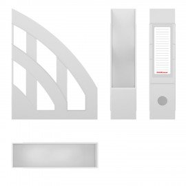 Лоток вертикальный для бумаг ERICH KRAUSE "Office-Classic" (245х75х320 мм), белый, 53, 53241