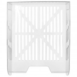 Лоток горизонтальный для бумаг BRAUBERG ECO, 330х245х65 мм, сетчатый, прозрачный, 239013