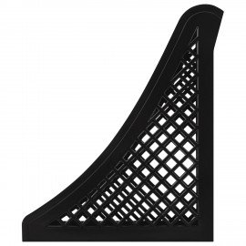 Лоток вертикальный для бумаг BRAUBERG ECO, 240х80х290 мм, сетчатый, черный, 239014