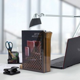 Лоток вертикальный для бумаг BRAUBERG ECO, 240х80х290 мм, сетчатый, дымчатый, 239015