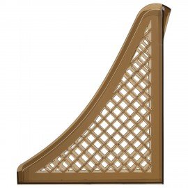 Лоток вертикальный для бумаг BRAUBERG ECO, 240х80х290 мм, сетчатый, дымчатый, 239015