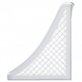 Лоток вертикальный для бумаг BRAUBERG ECO, 240х80х290 мм, сетчатый, прозрачный, 239016