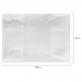 Обложка для паспорта прозрачная с матовым рисунком, ПВХ, ДПС, 2203.180.М