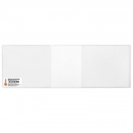 Обложка для зачетной книжки, 105*315 мм, ПВХ, прозрачная, ДПС, 1224.К