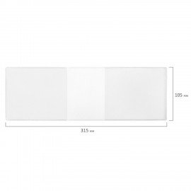 Обложка для зачетной книжки, 105*315 мм, ПВХ, прозрачная, ДПС, 1224.К