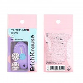 Нож канцелярский ERICH KRAUSE Cloud Mini Pastel, корпус ассорти, 62755