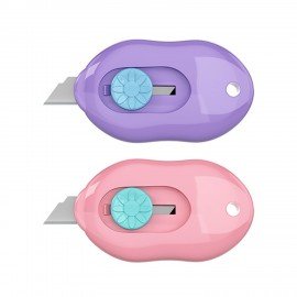 Нож канцелярский ERICH KRAUSE Cloud Mini Pastel, корпус ассорти, 62755