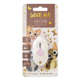 Нож канцелярский 9 мм BRUNO VISCONTI Love Me, блистер, 2-272/02