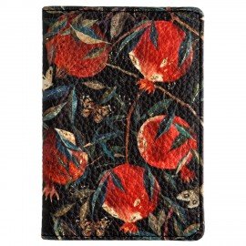 Обложка для паспорта BRUNO VISCONTI, экокожа, FLORA.Гранат, 3-620/03
