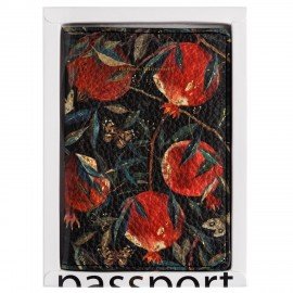 Обложка для паспорта BRUNO VISCONTI, экокожа, FLORA.Гранат, 3-620/03
