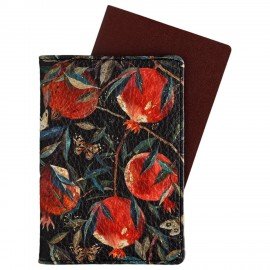 Обложка для паспорта BRUNO VISCONTI, экокожа, FLORA.Гранат, 3-620/03