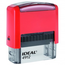 Оснастка для штампа, оттиск 47х18мм синий, TRODAT IDEAL 4912 P2, корпус красный, поду, 125422