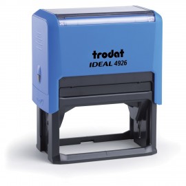 Оснастка для штампа, оттиск 75х38мм синий, TRODAT IDEAL 4926 P2, корпус синий, подушк, 202770