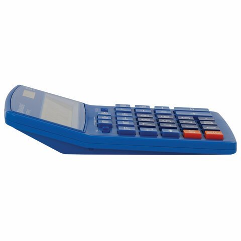 Калькулятор настольный BRAUBERG EXTRA-12-BU (206x155 мм), 12 разрядов, двойное питание, СИНИЙ, 250482