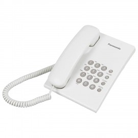 Телефон PANASONIC KX-TS2350RUW, белый, повторный набор, тональный/импульсный режим