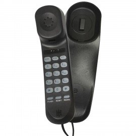 Телефон RITMIX RT-002 black, удержание звонка, тональный/импульсный режим, повтор, черный, 80002229