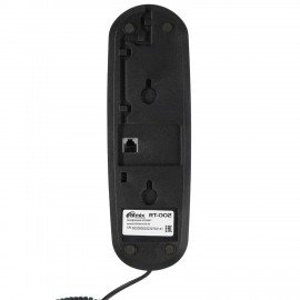 Телефон RITMIX RT-002 black, удержание звонка, тональный/импульсный режим, повтор, черный, 80002229