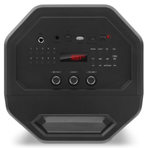 Колонка портативная SVEN PS-680, 2.0, 65 Вт, Bluetooth, FM, USB, microSD, черный, SV-020187