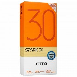 Смартфон TECNO SPARK 30, 2 SIM, 6,67", 4G, 108/8 Мп, 8/128, чёрный, пластик, TCN-KL6.8.128.BK, TCNKL6.8.128.BK