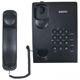 Телефон проводной SANYO RA-S204B, тональный/импульсный режим, повтор, чёрный