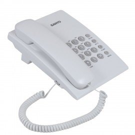 Телефон проводной SANYO RA-S204W, тональный/импульсный режим, повтор, белый