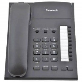 Телефон PANASONIC KX-TS2382RUB, память 10 ном., тональный/импульсный режим, повтор, чёрный