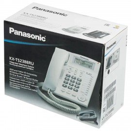 Телефон PANASONIC KX-TS2388RUB, АОН, спикерфон, память 50 ном., тонал/импул. режим, чёрный
