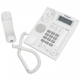 Телефон PANASONIC KX-TS2388RUW, АОН, спикерфон, память 50 ном., тонал/импул. режим, белый