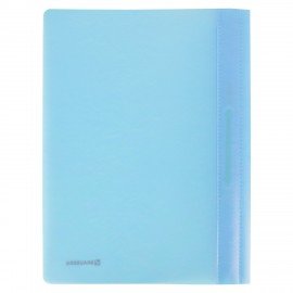 Скоросшиватель пластиковый BRAUBERG "Pastel" А4, 130/180 мкм, аквамарин, 270455