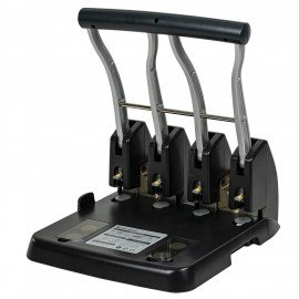 Дырокол на 4 отверстия металлический МОЩНЫЙ BRAUBERG "Heavy Duty Extra", до 150 л., 270555