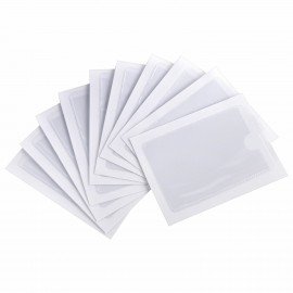 Карманы самоклеящиеся для визиток и персонализации 65х98 мм, КОМПЛЕКТ 10 шт., STAFF, 270569