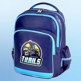 Рюкзак ЮНЛАНДИЯ MILD, 2 отделения, эрго-спинка, "Adventure trails", 36х28х18 см, 270680