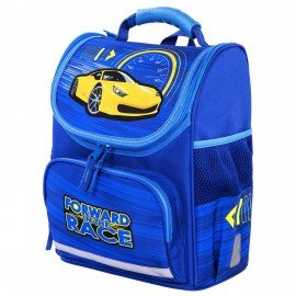 Ранец ПИФАГОР BASIC, с эргономичной спинкой, "Racing car", 35х28х18 см, 270689