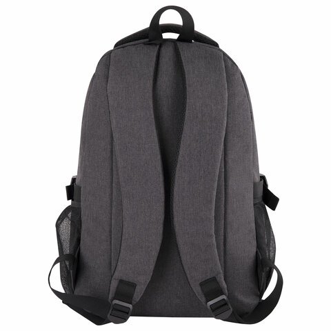 Рюкзак BRAUBERG HIGH SCHOOL универсальный, 3 отделения, "Осень 2", темно-серый, 46х31х18 см, 270759