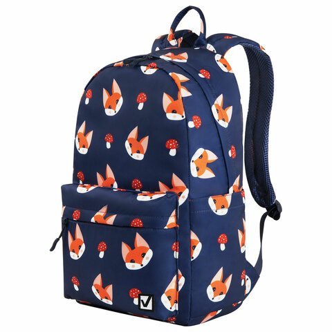 Рюкзак BRAUBERG DREAM универсальный с карманом для ноутбука, эргономичный, "Foxes", 42х26х14 см, 270770
