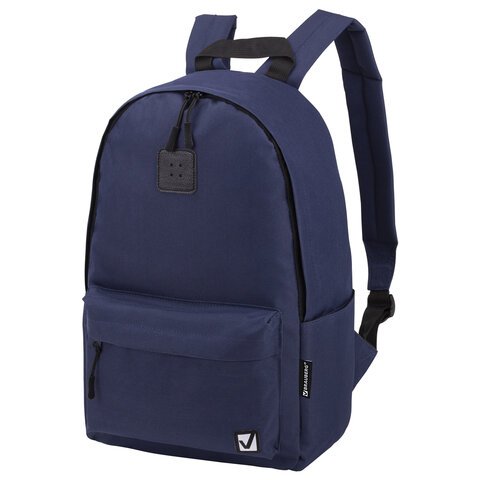 Рюкзак BRAUBERG POSITIVE универсальный, карман-антивор, "Dark blue", 42х28х14 см, 270775