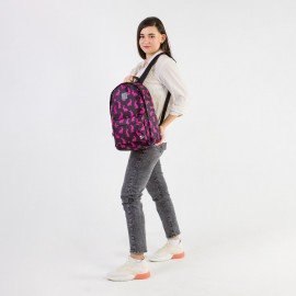 Рюкзак BRAUBERG POSITIVE универсальный, карман-антивор, "Pink Rabbits", 42х28х14 см, 270780