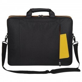 Сумка портфель BRAUBERG OFFICE с отделением для ноутбука 17,3", черная, 34х44х6 см, 270826