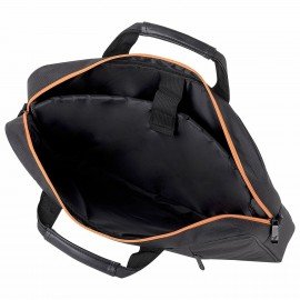 Сумка портфель BRAUBERG OFFICE с отделением для ноутбука 17,3", черная, 34х44х6 см, 270826