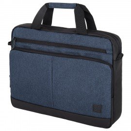 Сумка портфель BRAUBERG FORWARD с отделением для ноутбука 15,6", Deep blue, темно-синяя, 29х40х9 см, 270833