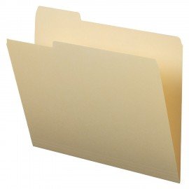 Папки-разделители картотечные А4, КОМПЛЕКТ 30 шт., 295х240 мм, бежевые, STAFF, 270938