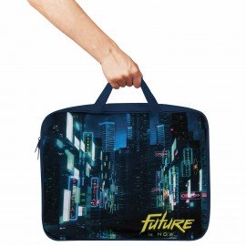 Папка на молнии с ручками BRAUBERG А4, 1 отделение, полиэстер, 80 мм, "Future", 270965