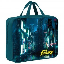 Папка на молнии с ручками BRAUBERG А4, 1 отделение, полиэстер, 80 мм, "Future", 270965