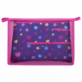 Папка для труда на молнии BRAUBERG А4, 2 отделения, органайзер, "Playing kitty", 270976