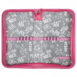 Пенал ПИФАГОР, 1 отделение, ламинированный картон, 19х11 см, "Fancy girl", 271003