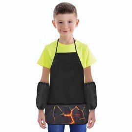 Накидка фартук с нарукавниками для труда BRAUBERG, 3 кармана, 46x54 см, "Keep out", 271050